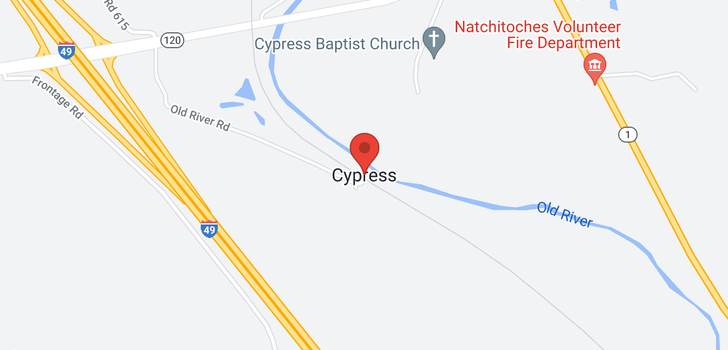 map of 106 Cypress Natchitoches LA 71457